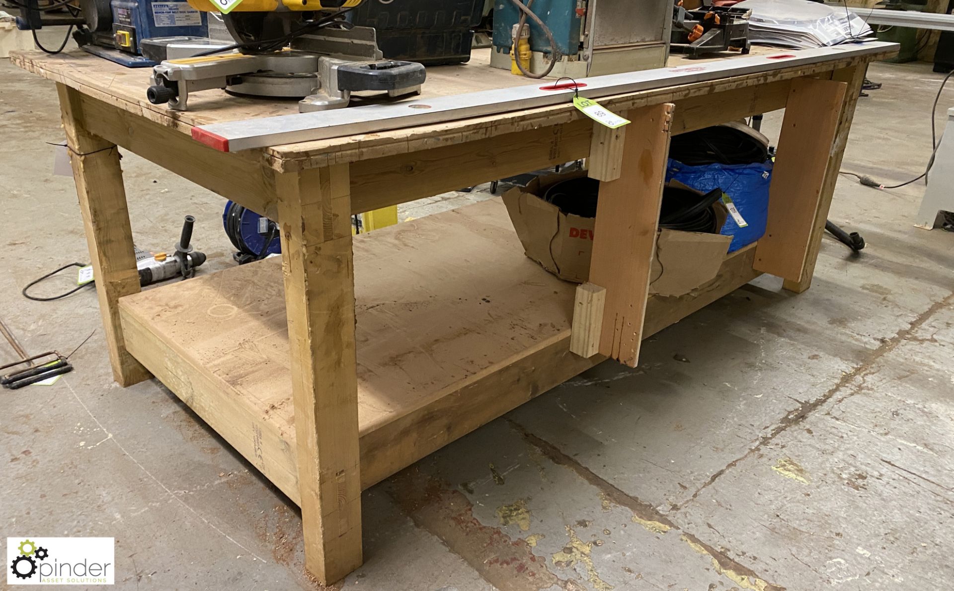 Timber Workbench, 2440mm x 1220mm x 920mm - Image 3 of 4