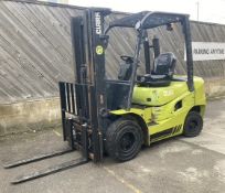 2018 Clark GTS 25 D diesel Forklift Truck, 2500kg capacity, 4999hours, container spec freelift