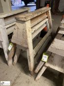 2 timber Work Trestles