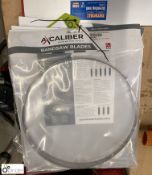 5 Axminster Axcaliber Bandsaw Blades, 120in x ½in, unused