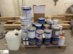 Quantity various Varnish and Coatings, to pallet