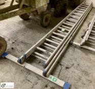 Zarges aluminium 14-rung triple extension Ladder