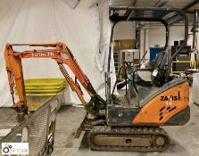 Hitachi Zaxis 14-3 YLR Tracked 360° Mini Excavator, 3236.8hours, year 2008, quick hitch, with