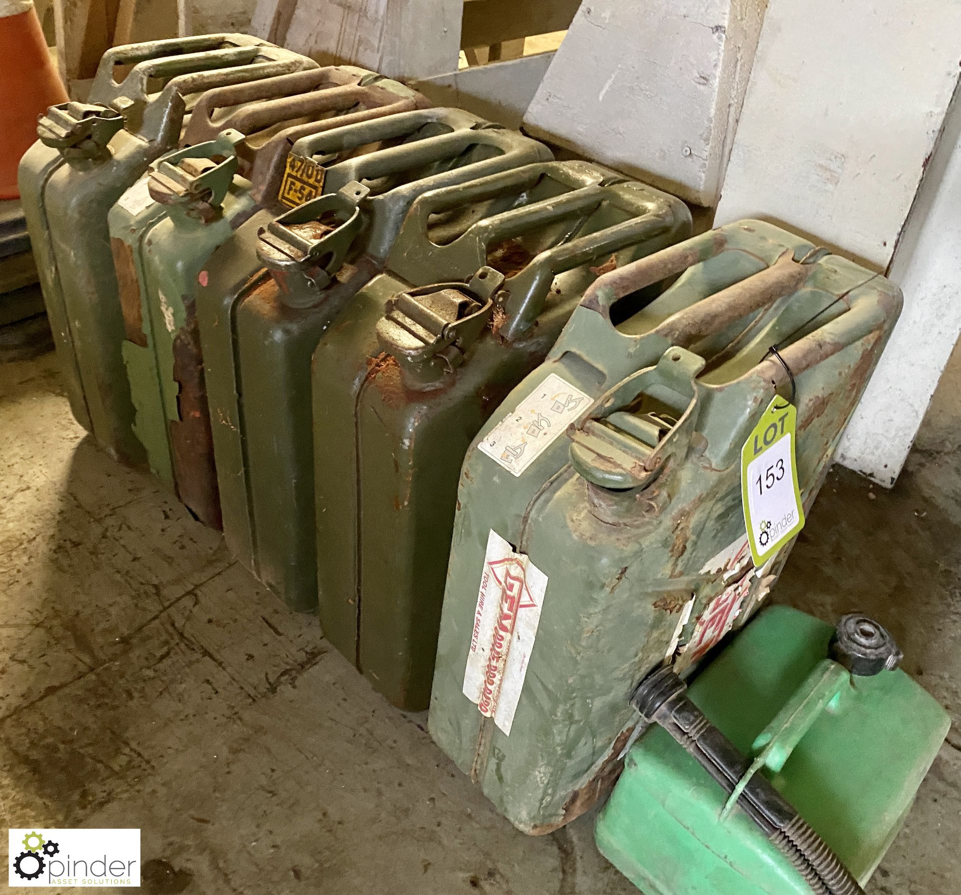 5 steel Jerry Cans - Image 2 of 3