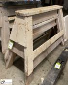 2 timber Work Trestles