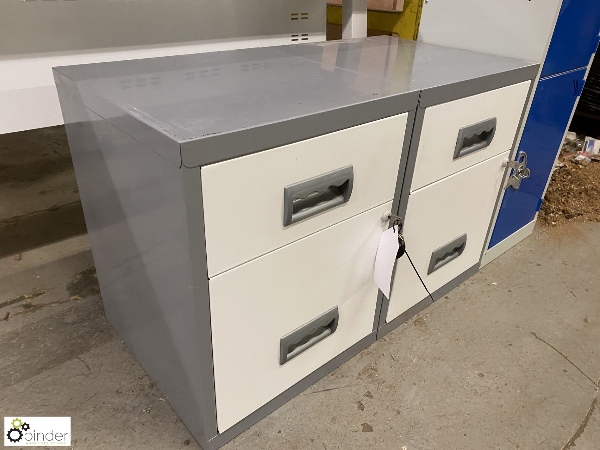 Pair steel 2-drawer Filing Cabinets - Image 2 of 3