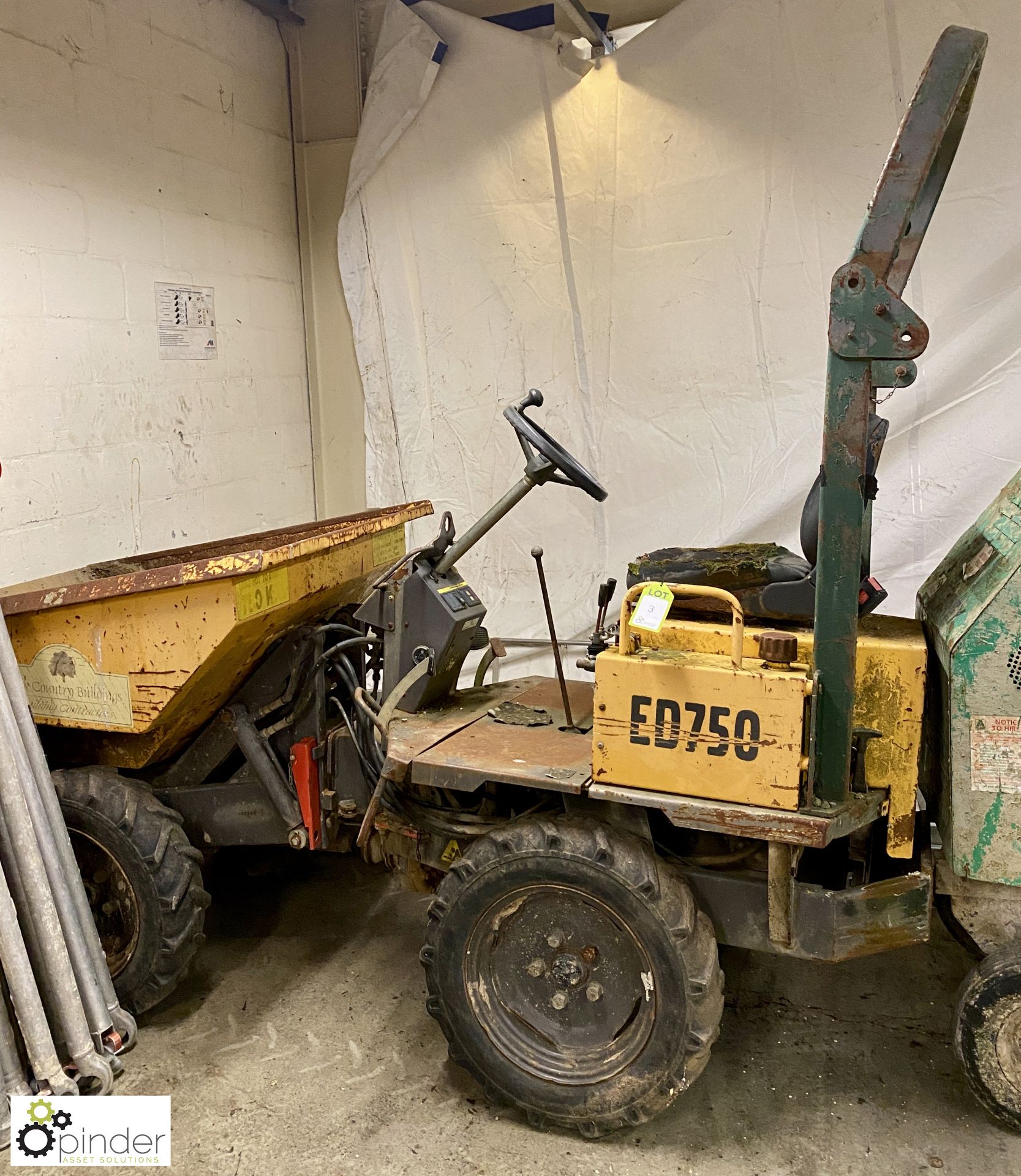 Volvo ED750 Articulated Hi Lift Dump Truck, 1587hours, year 2001, serial number 42889 - Image 2 of 10