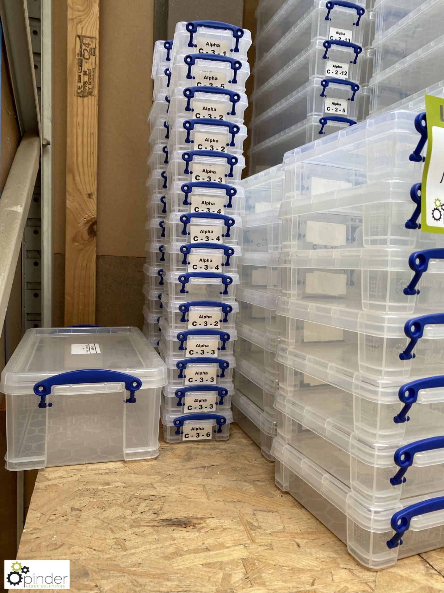 Approx 100 plastic Storage Boxes, with lids - Image 4 of 7