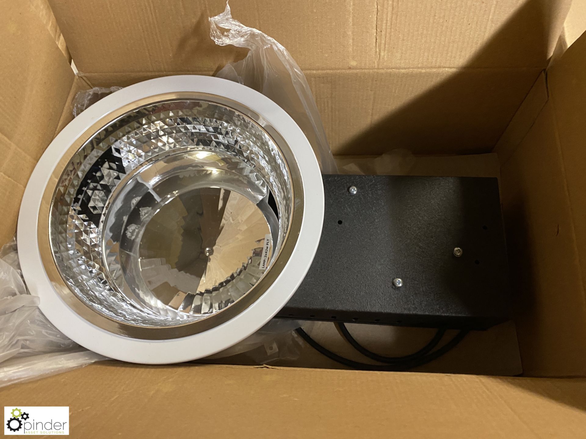 18 2x42w PLC Downlighters, product code T7DDLZ42CZ - Image 2 of 5