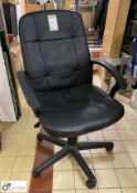 Leather effect Office Swivel Armchair