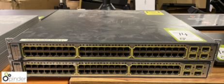 2 Cisco Catalyst 3750G multi-port Switches