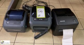 2 Zebra Barcode Printers and Nato Barcode Printer