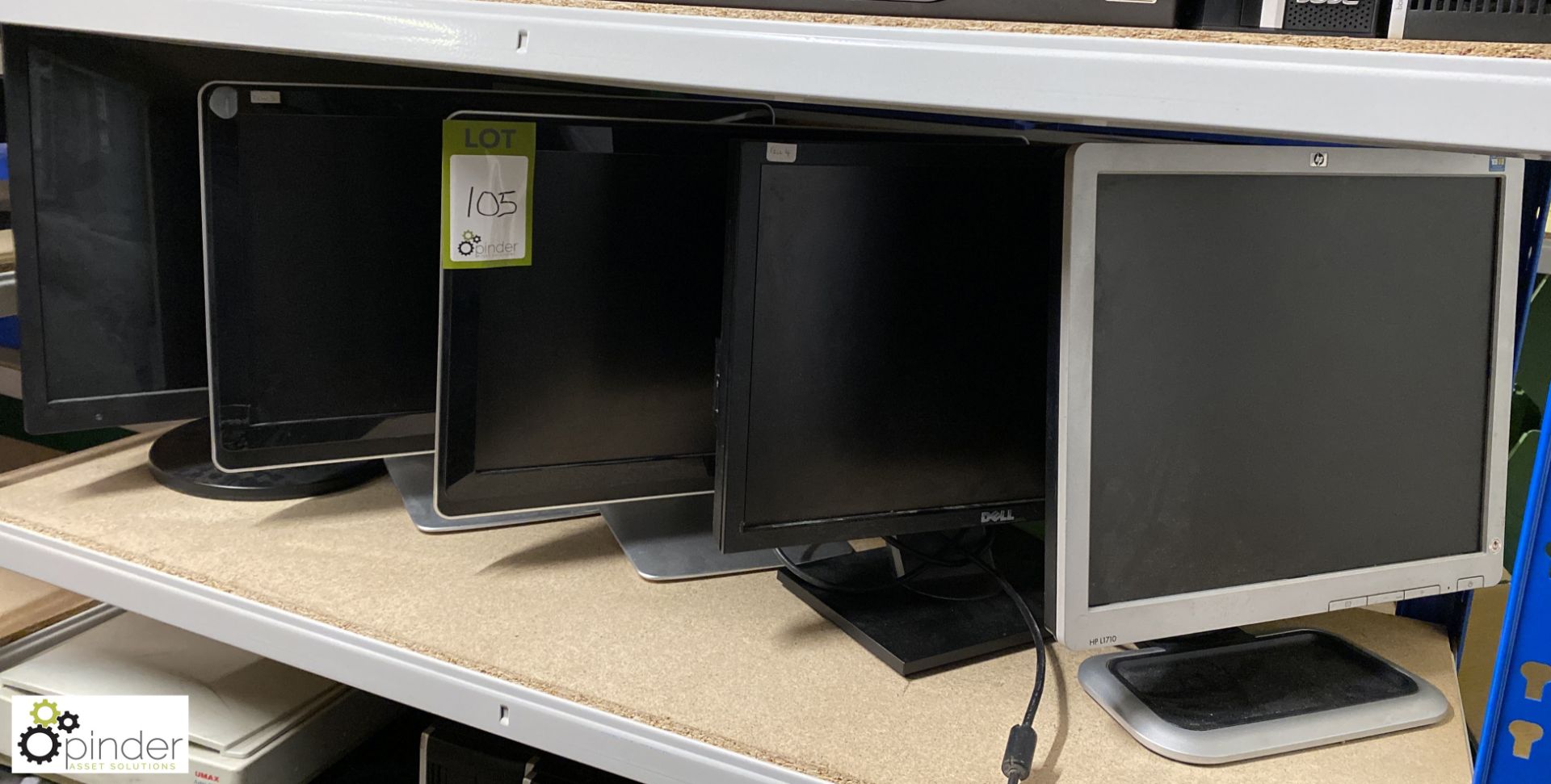 5 various Flat Panel Monitors