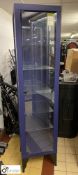 Steel framed glazed illuminated Display Cabinet, 450mm x 400mm x 885mm, with glass shelves