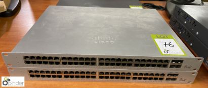 2 Cisco MS120 48FP 48-port Switches