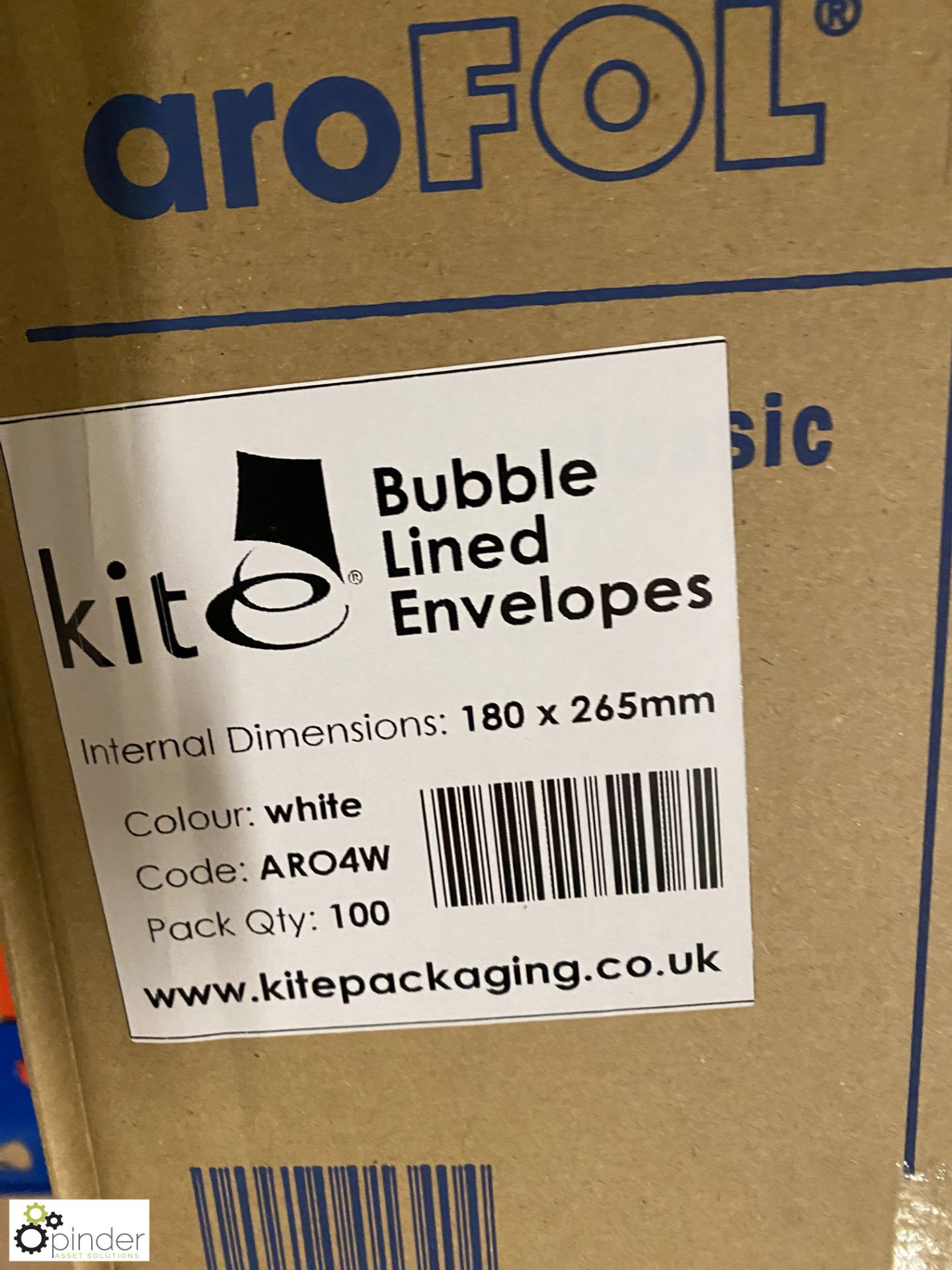 Approx 200 ARO FOL bubble lined Envelopes, size 180mm x 265mm, code ARO4W - Image 4 of 5