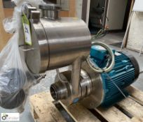 MDM stainless steel Line Pump, with Brook Crompton 11kw electric motor, 2945rpm, WP-DA160MJ-IE3 (