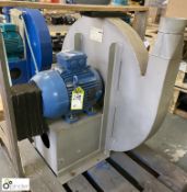 Bob Stevenson 660 RBE stainless steel Centrifugal Fan Set, with WEG 7.5kw motor, unused (Location