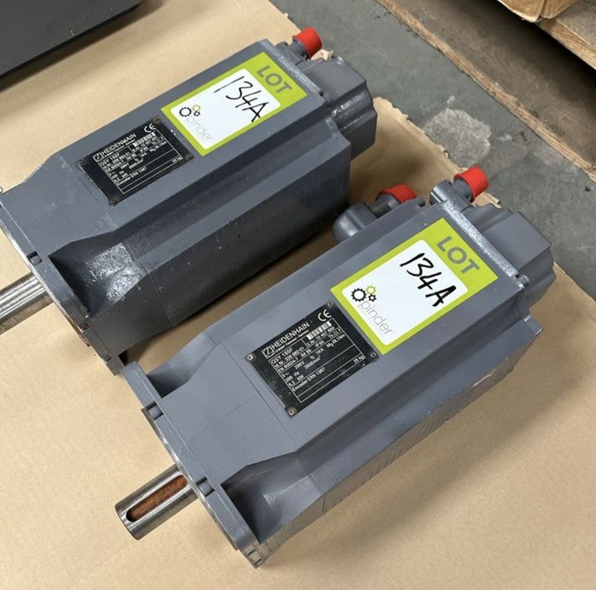 2 Heidenhain type QSY155F 5.2kw Servo Motors, 3000 - Image 2 of 4