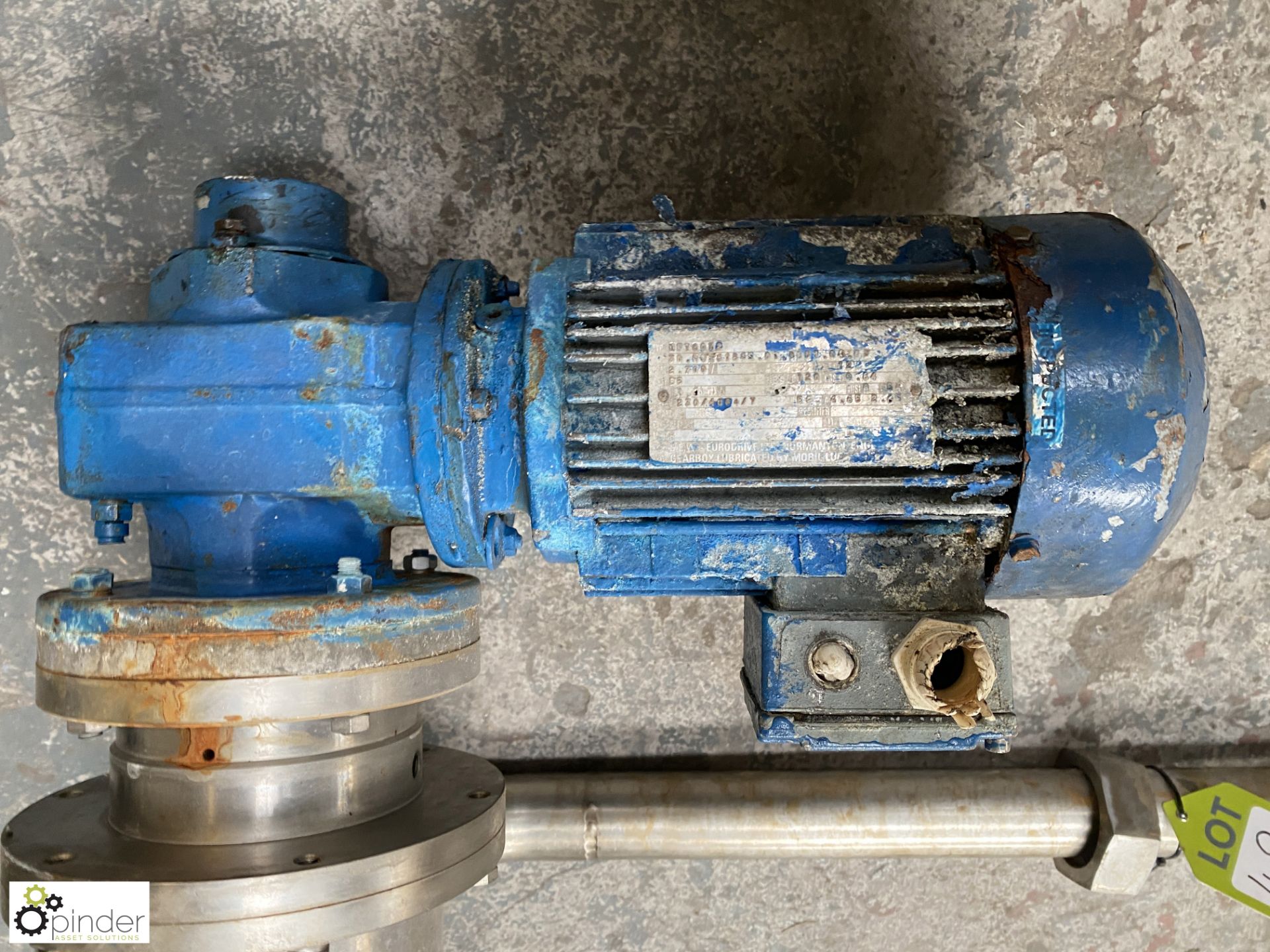 Stainless steel Agitator Pump Unit (Location Carlisle Site 1) - Image 2 of 5