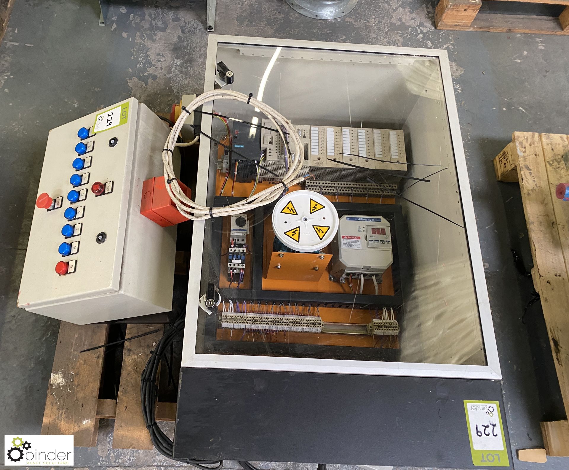 Electric Motor Inverter; PLC Demonstration Cabinet and Light Stop Test Cabinet (Location Carlisle