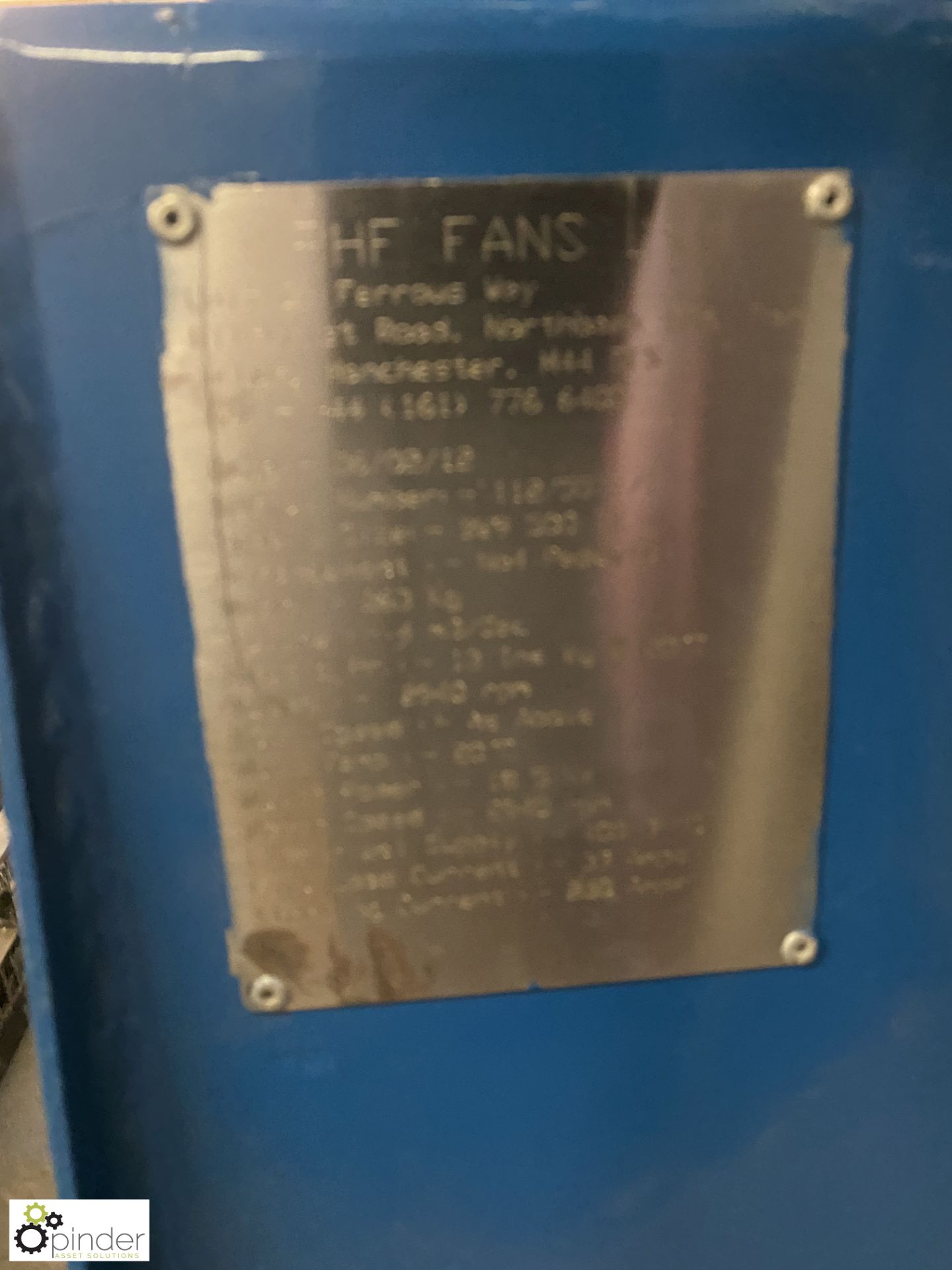 RHF Fans Ltd BW9-500T2 Centrifugal Fan Set, with Brook Crompton 18.5kw electric motor, unused ( - Image 4 of 6