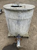 Stainless steel Tank, 840mm x 860mm diameter, with