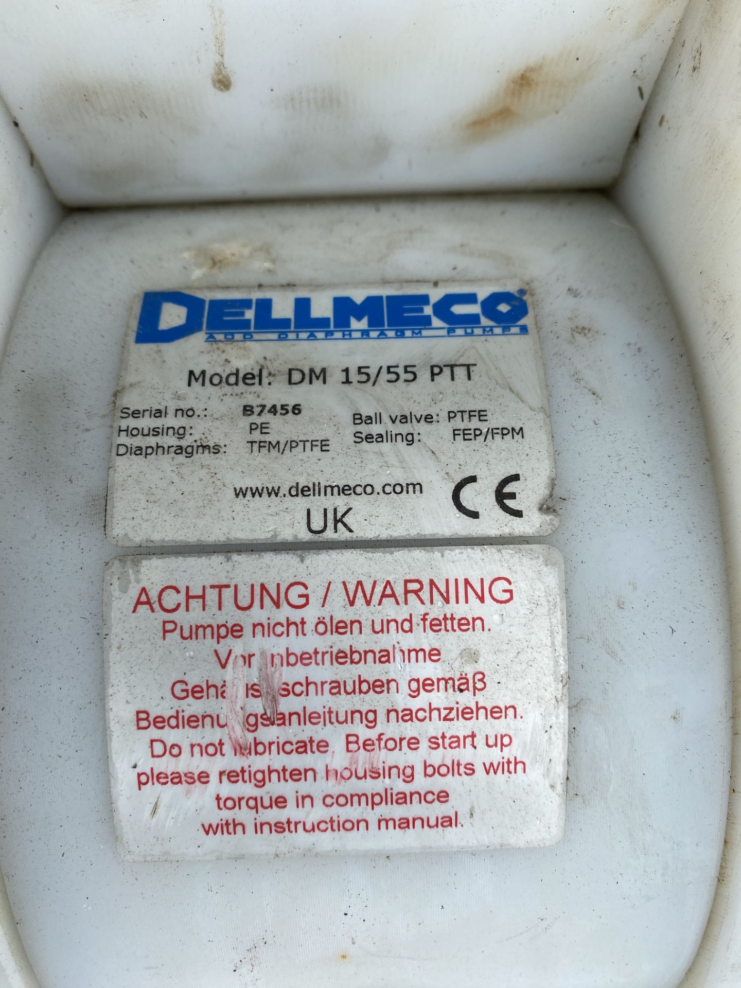 Dellmeco DM15/55PTT Diaphragm Pump (Location Leeds - Image 2 of 4