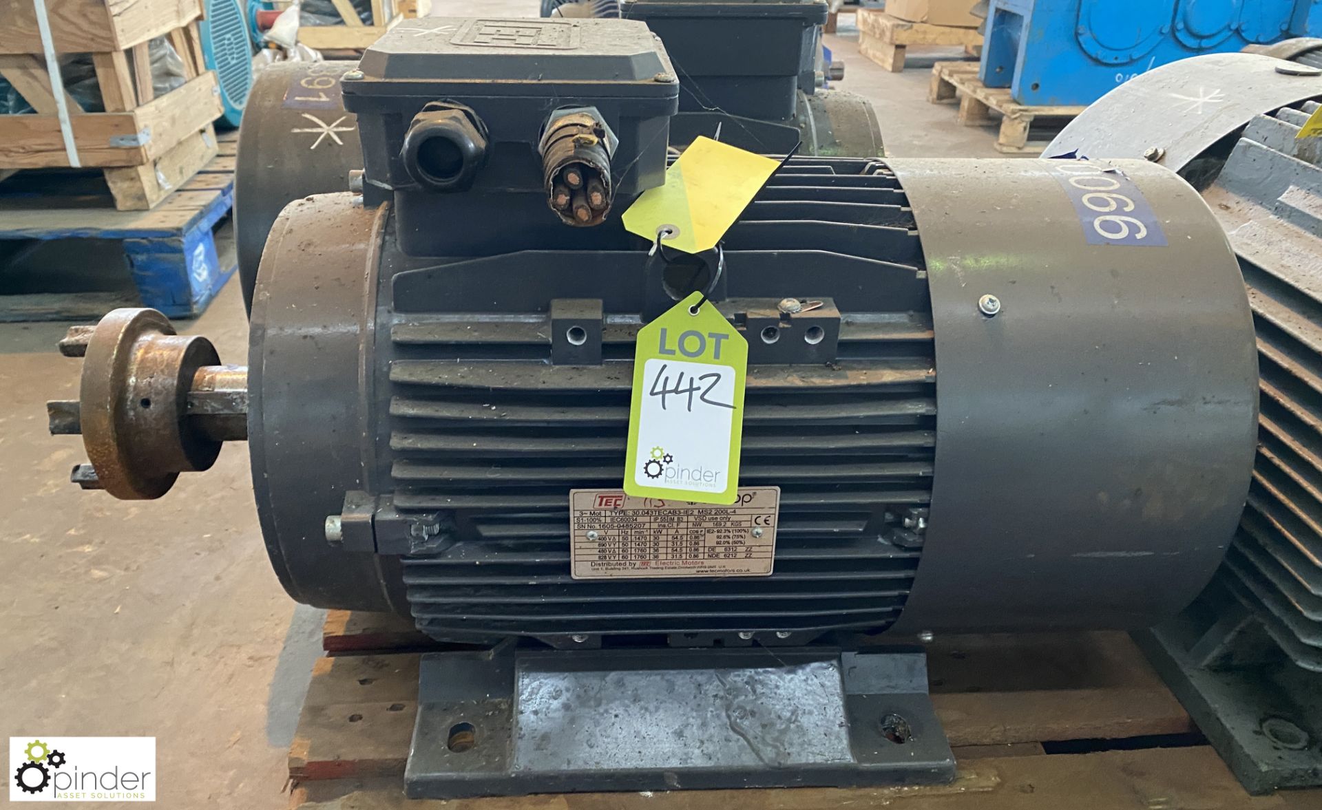 Tec Top MS2-200L-4 30kw Electric Motor, 1470rpm (Location Carlisle Site 2) - Image 2 of 4