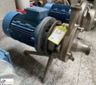 Stainless steel Centrifugal Dairy Pump, with 4kw motor (Location Carlisle Site 1)