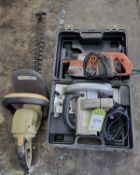 Circular Saw, Hedge Trimmer and Belt Sander (Locat