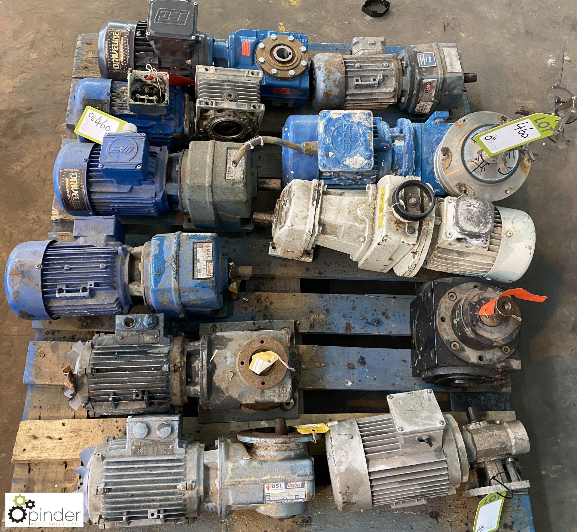 11 Geared Motors and Motors, to pallet (Location Carlisle Site 2)