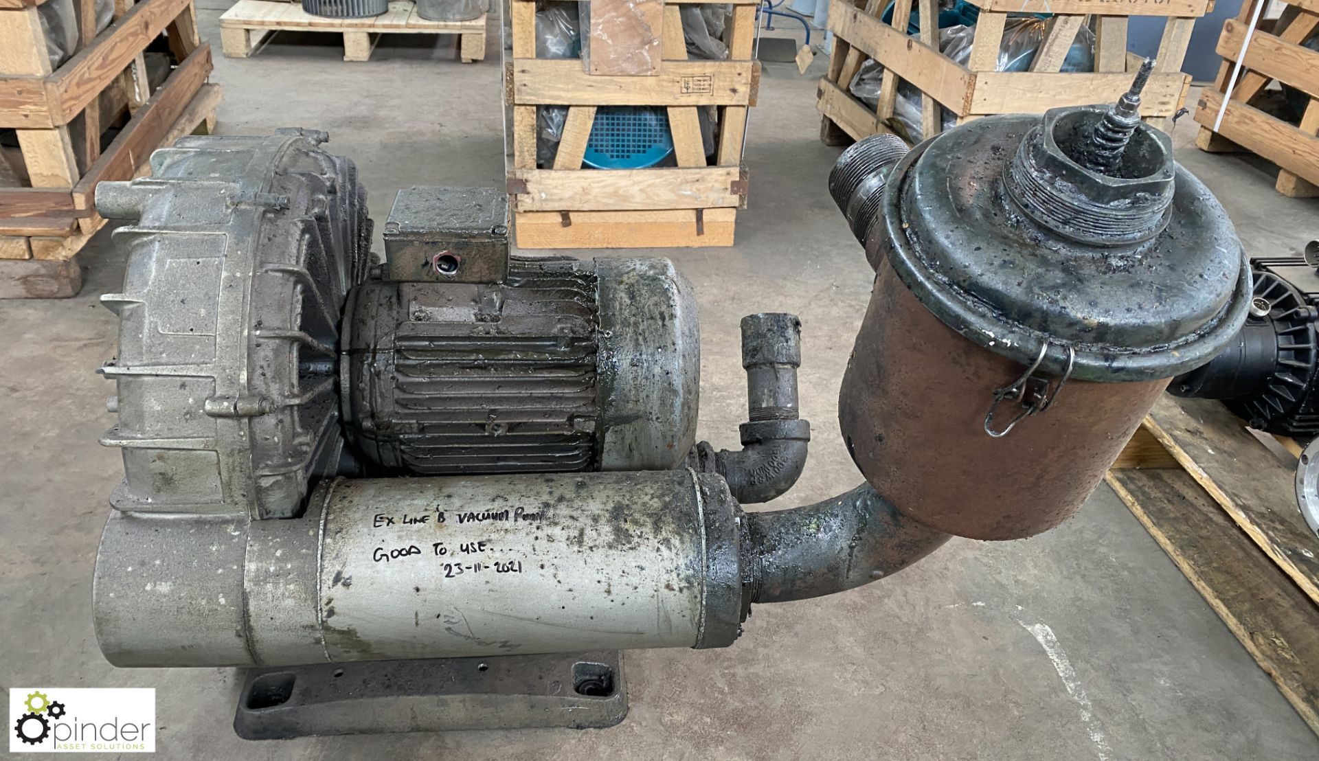 Side channel Vacuum Blower, approx. 5.5kw (Location Carlisle Site 2)