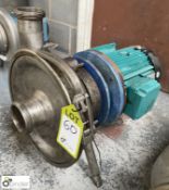 Stainless steel Centrifugal Dairy Pump, with 3kw motor (Location Carlisle Site 1)