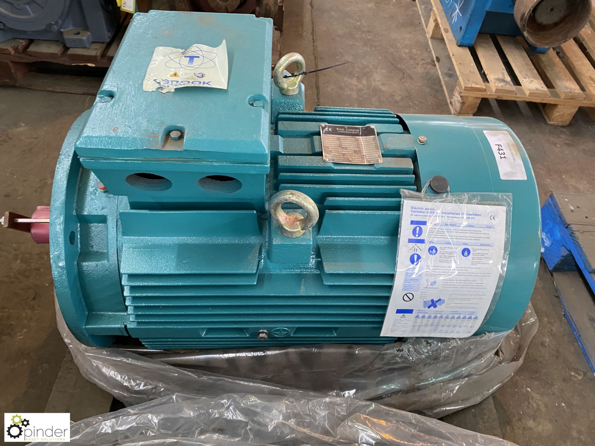 2 Brook Crompton TDF200LB-D 22kw Electric Motors, 970rpm, unused (Location Carlisle Site 2) - Image 4 of 7