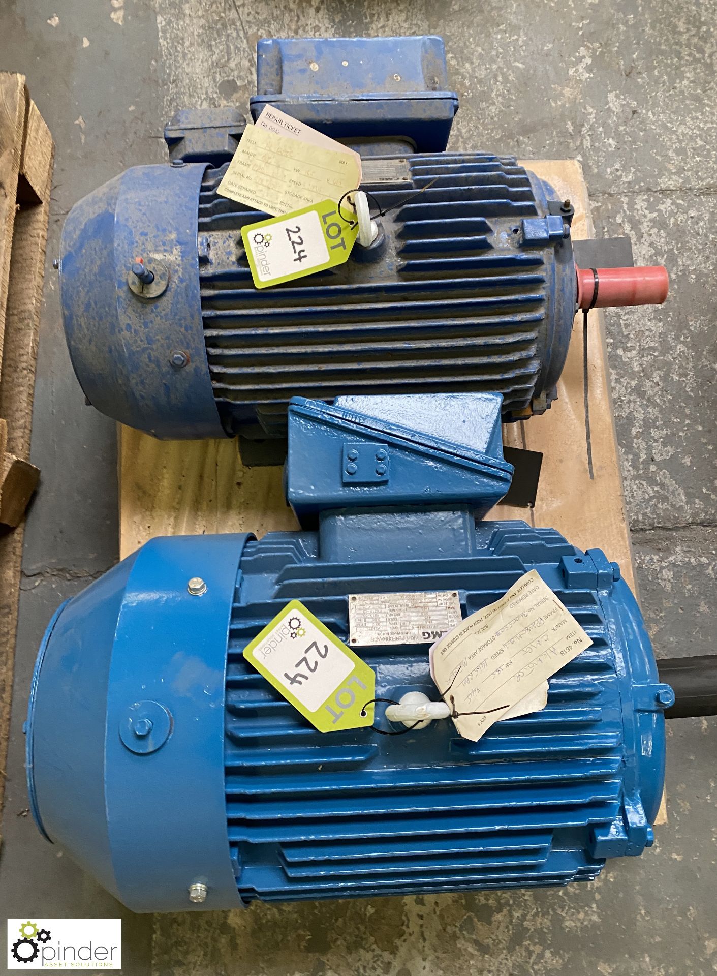 2 CMG 18.5kw Electric Motors (Location Carlisle Site 1) - Image 2 of 5