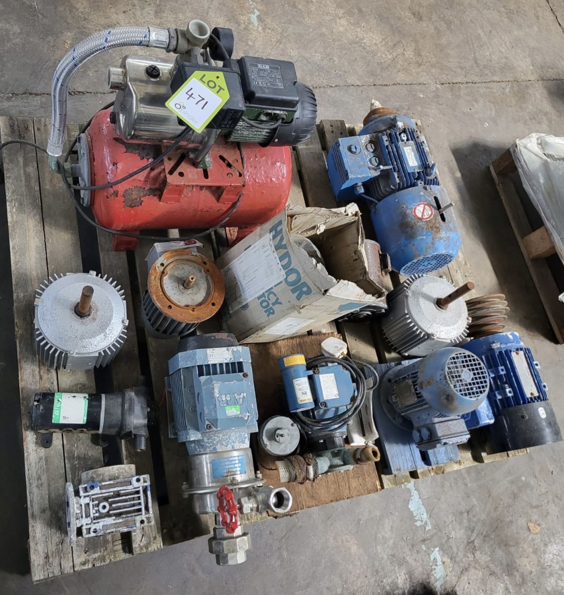 13 various Motors and Pumps, to pallet (Location C - Image 2 of 3