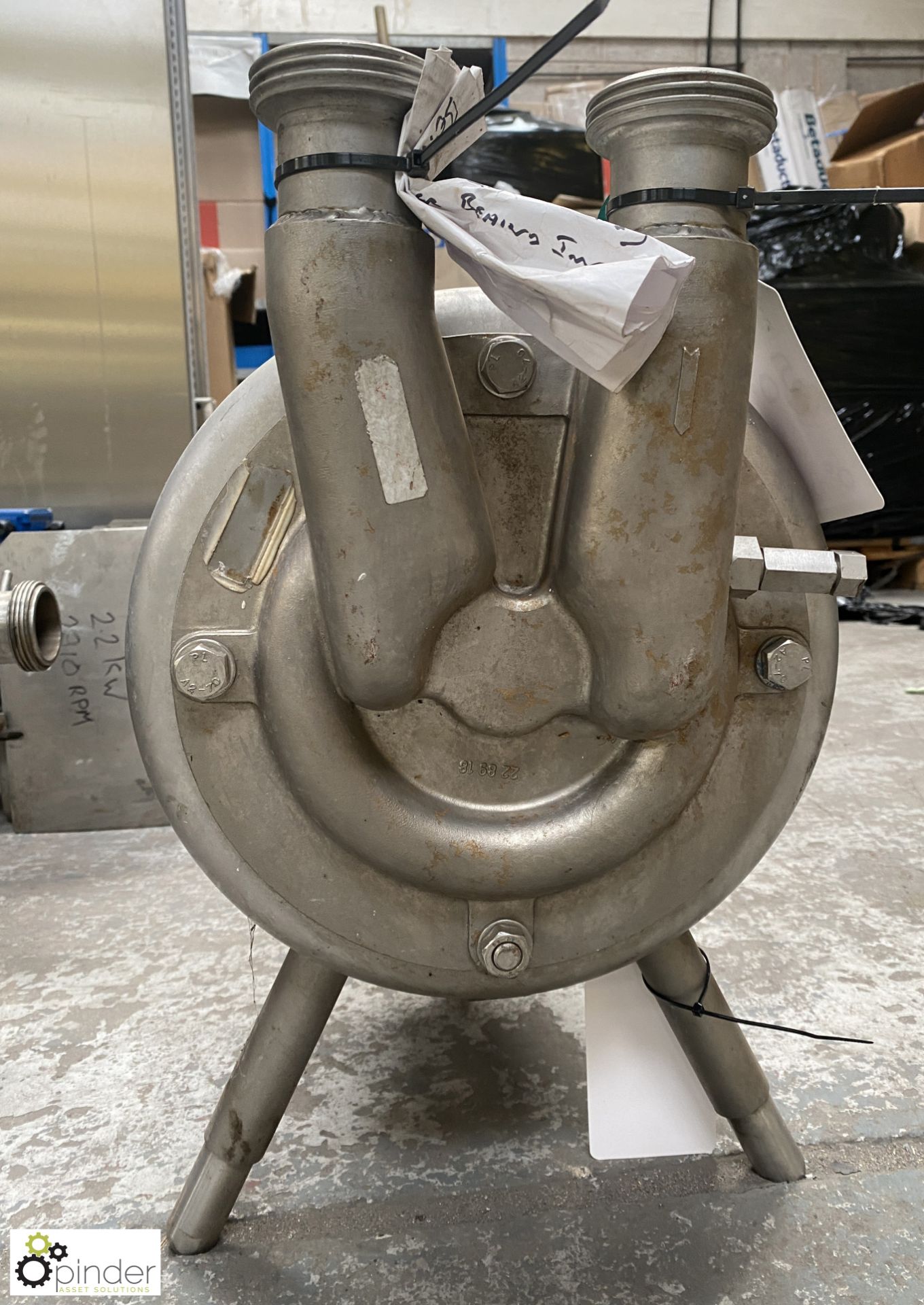 Stainless steel Centrifugal Dairy Pump with 4kw motor (Location Carlisle Site 1) - Image 2 of 4