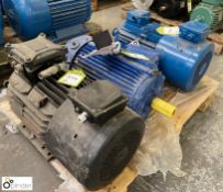 Leroy Somer 5.5kw Electric Motor, 960rpm; Leroy Somer 7.5kw Electric Motor, 1450rpm; CMG 5.5kw