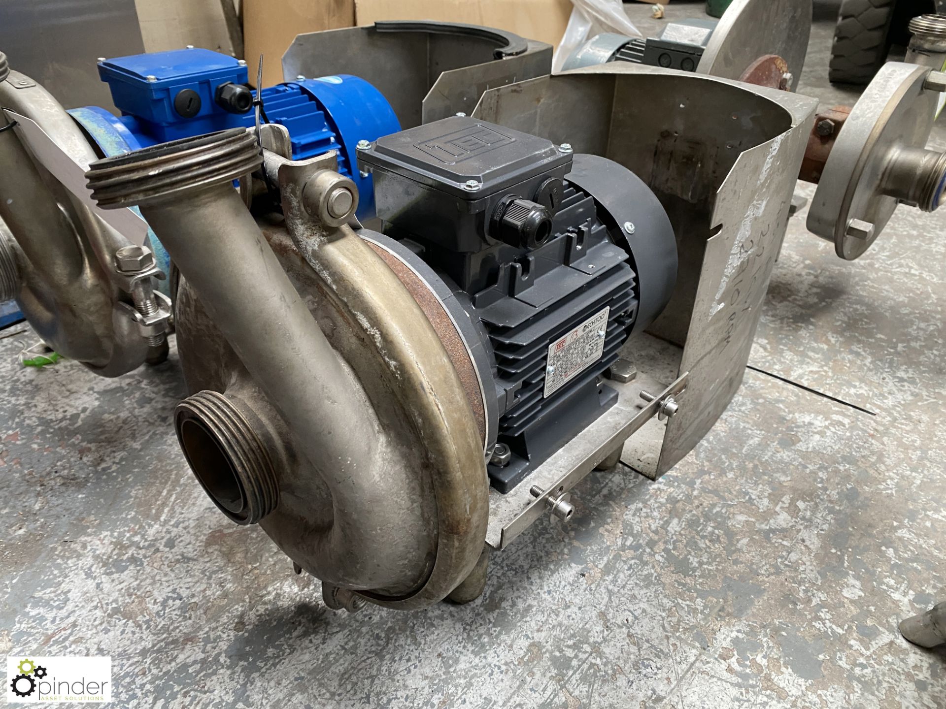 Alfa Laval ALC-ID/120 stainless steel Centrifugal Dairy Pump, with TEC 2.2kw electric motor (