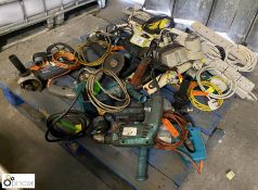 Quantity Electric Hand Tools including drills, grinders, etc, to pallet (Location Carlisle Site 1)