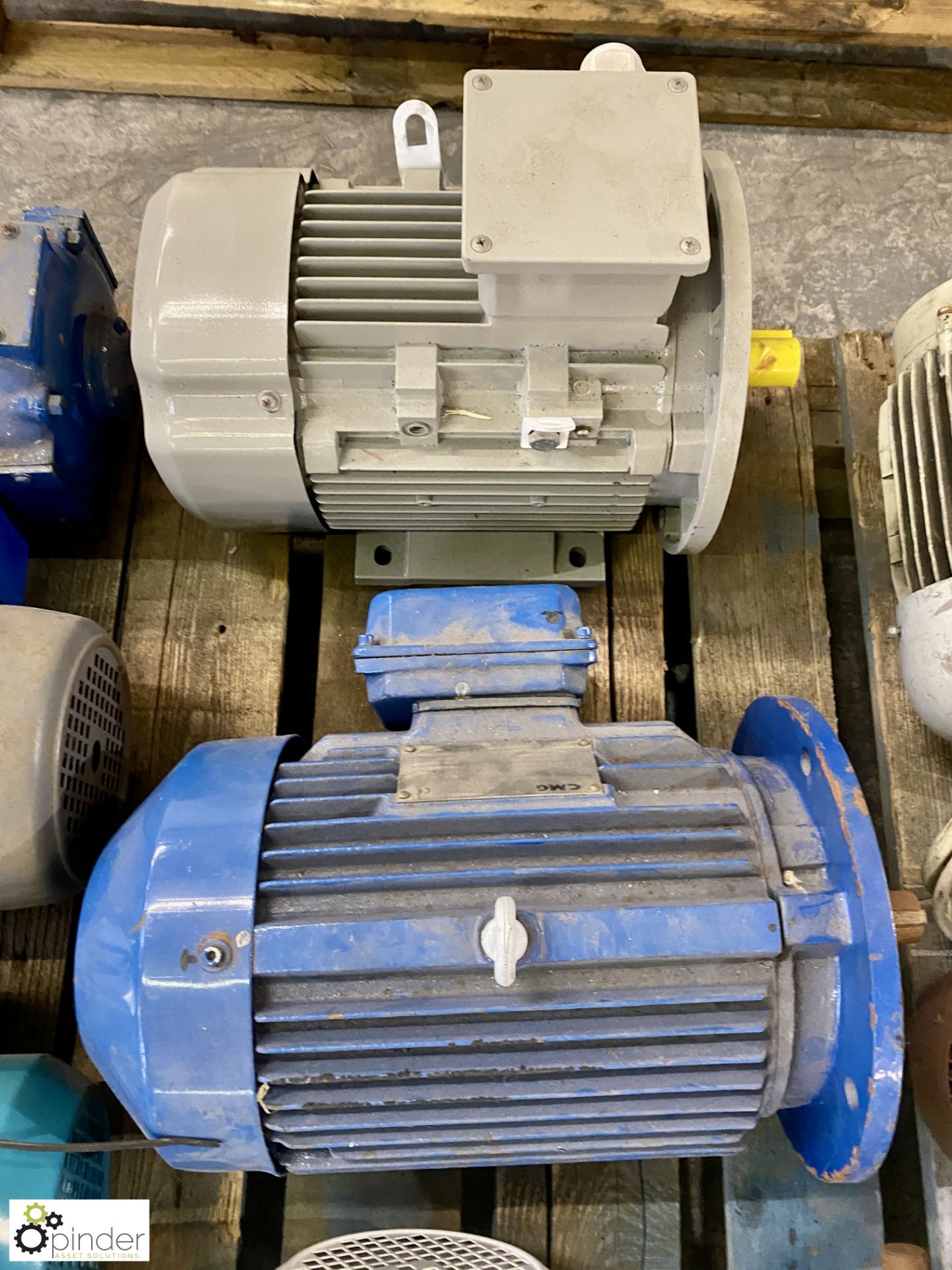 13 various Electric Motors, to pallet (Location Carlisle Site 1) - Image 7 of 9