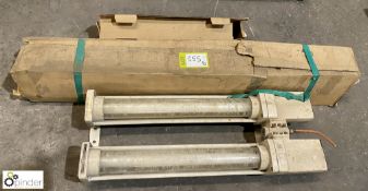 2 flameproof Light Fittings and quantity Tubes (Location Carlisle Site 1)