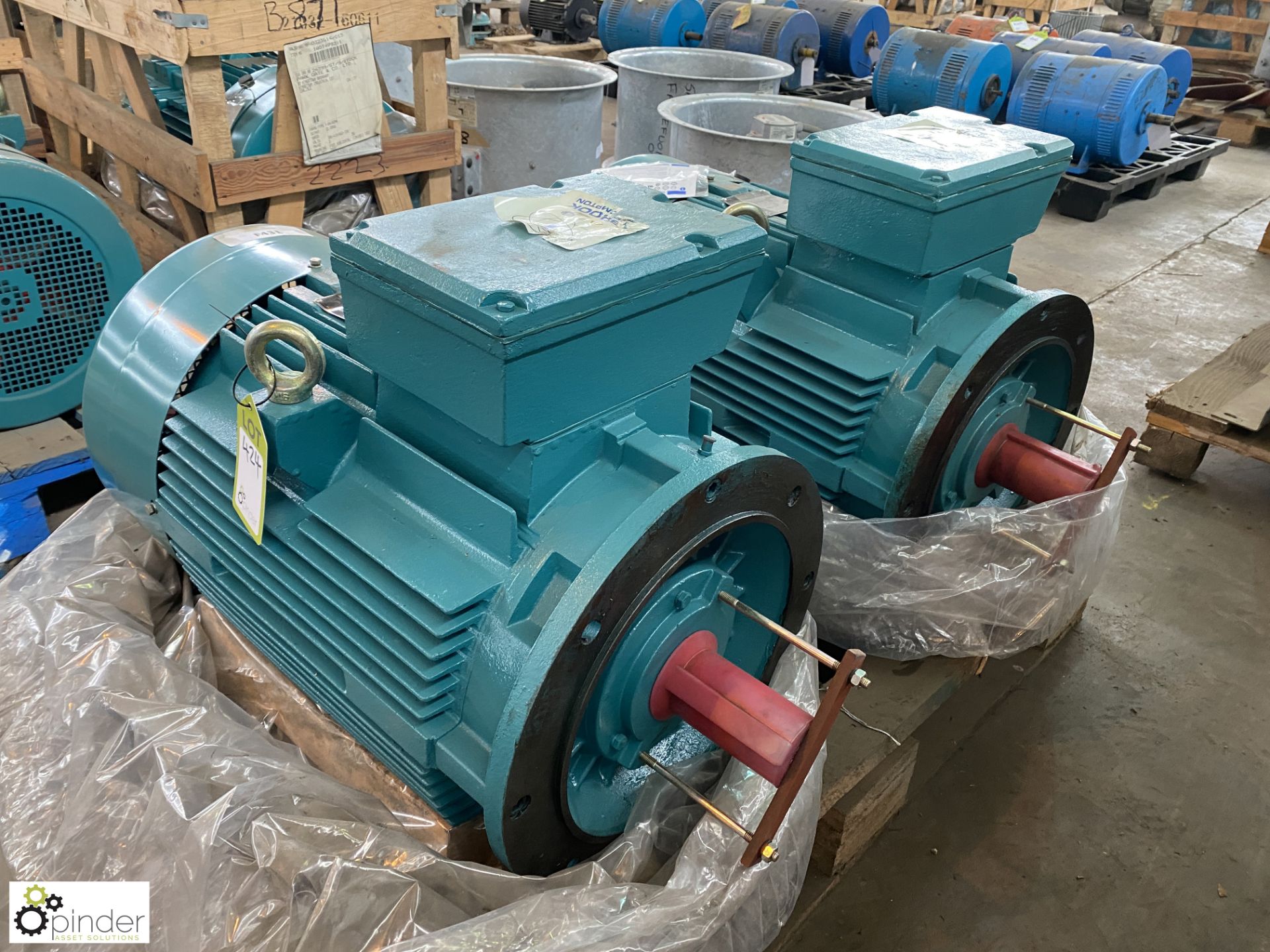 2 Brook Crompton TDF200LB-D 22kw Electric Motors, 970rpm, unused (Location Carlisle Site 2) - Image 6 of 7