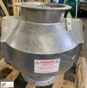 Beatsons galvanised Bifurcated Fan Unit, 300mm, unused (Location Carlisle Site 1)