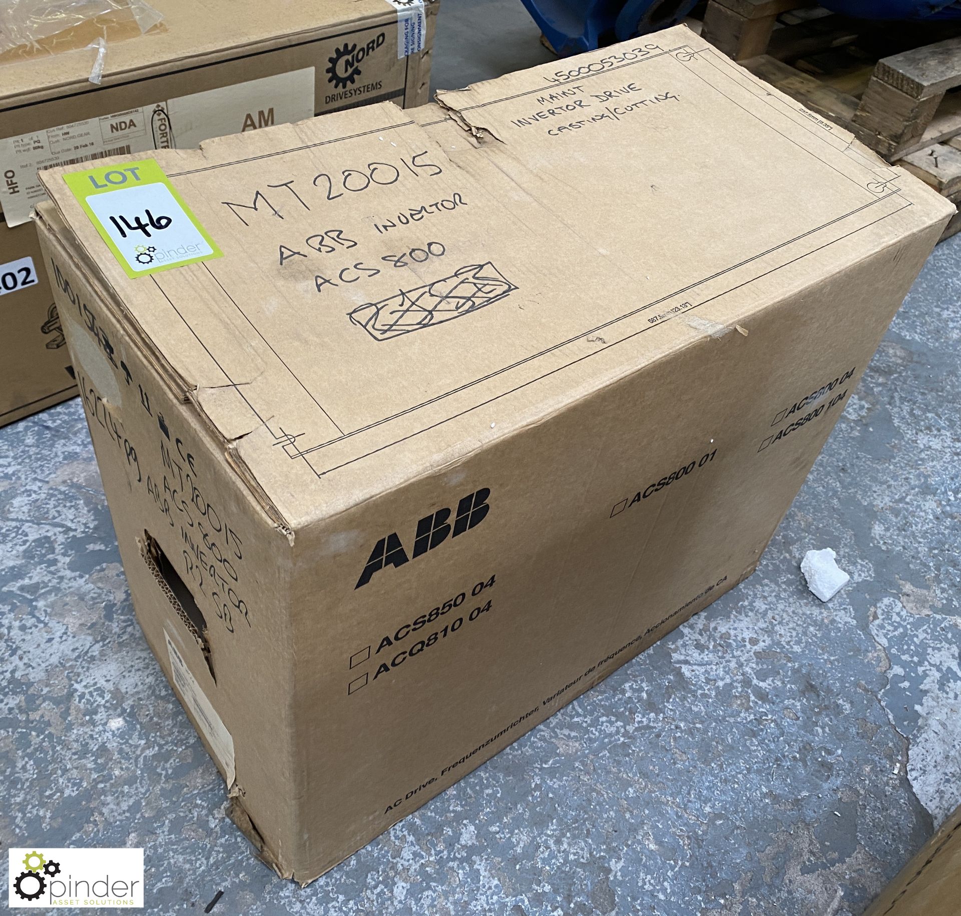 ABB ACS800-01-0040-3+E200 Inverter Drive, 69amps, boxed and unused (Location Carlisle Site 1)