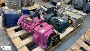 5 various Geared Motors, to pallet (Location Carlisle Site 1)