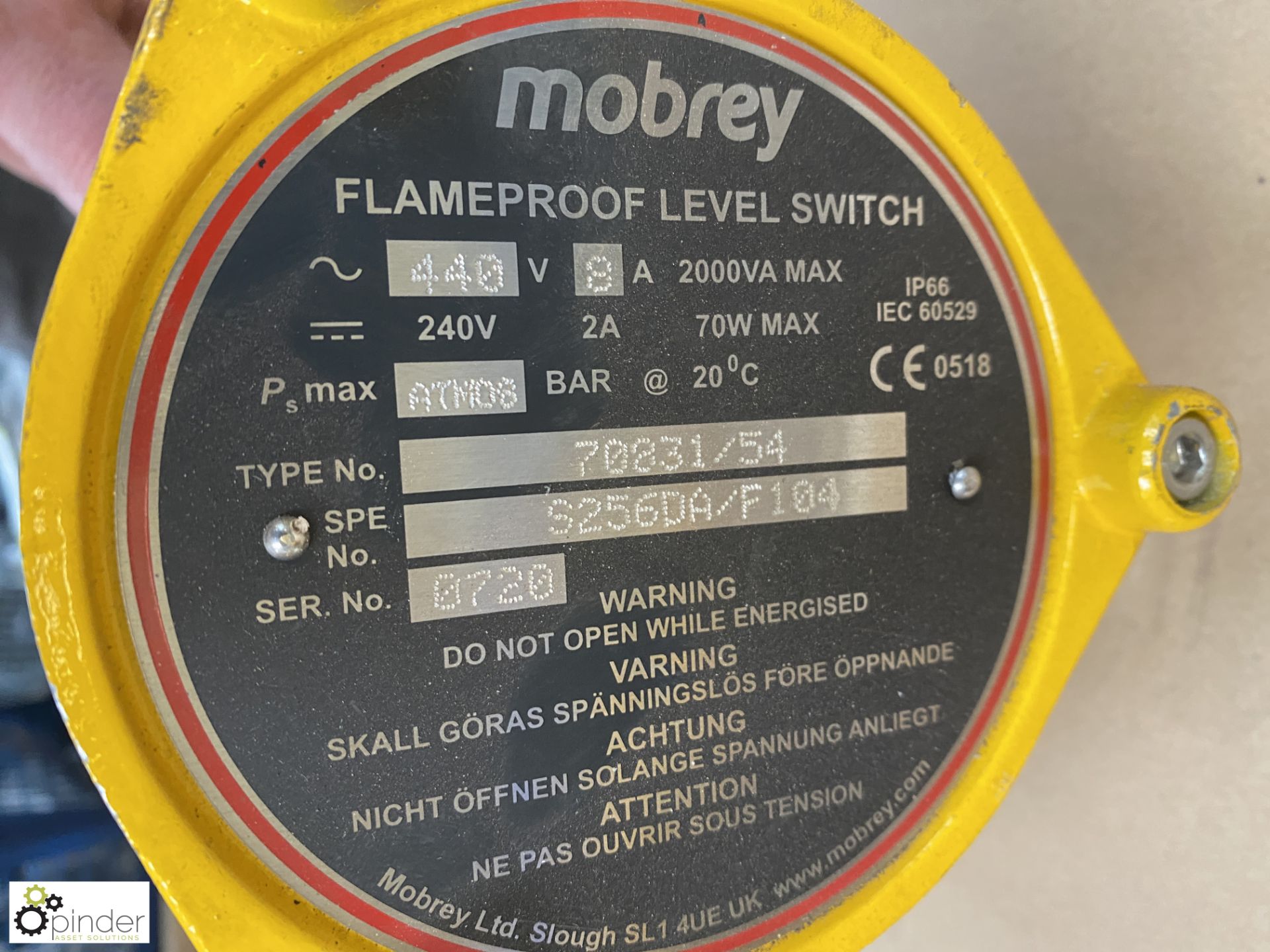 4 Mobrey frameproof Level Switches, type 70831/53, 440volts (Location Carlisle Site 1) - Image 5 of 6