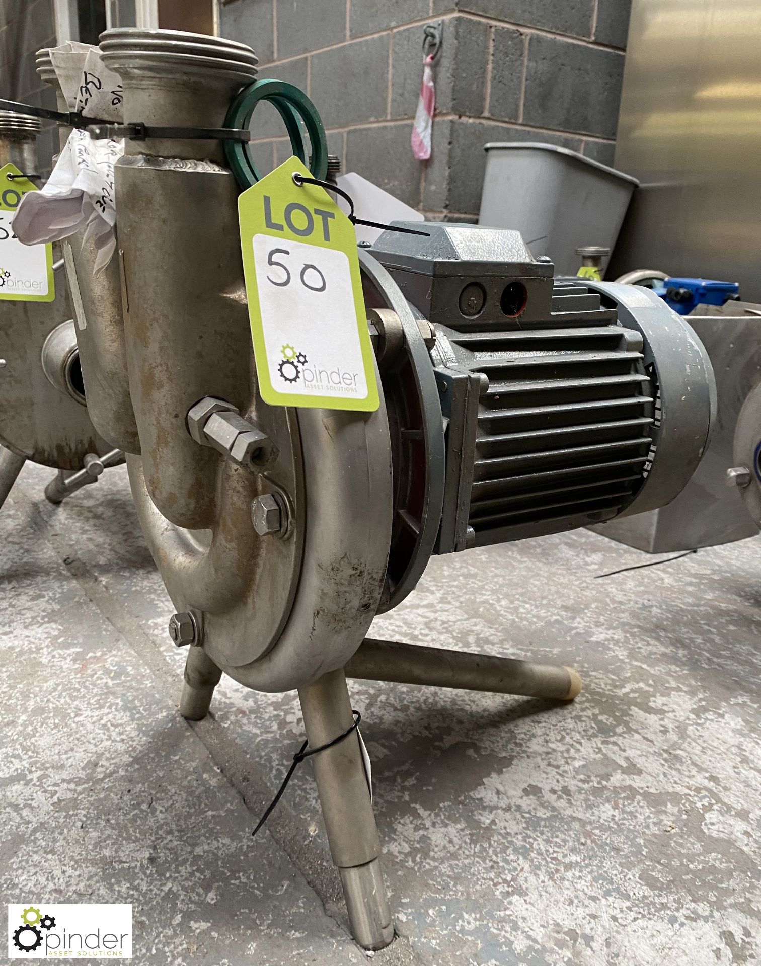 Stainless steel Centrifugal Dairy Pump with 4kw motor (Location Carlisle Site 1)