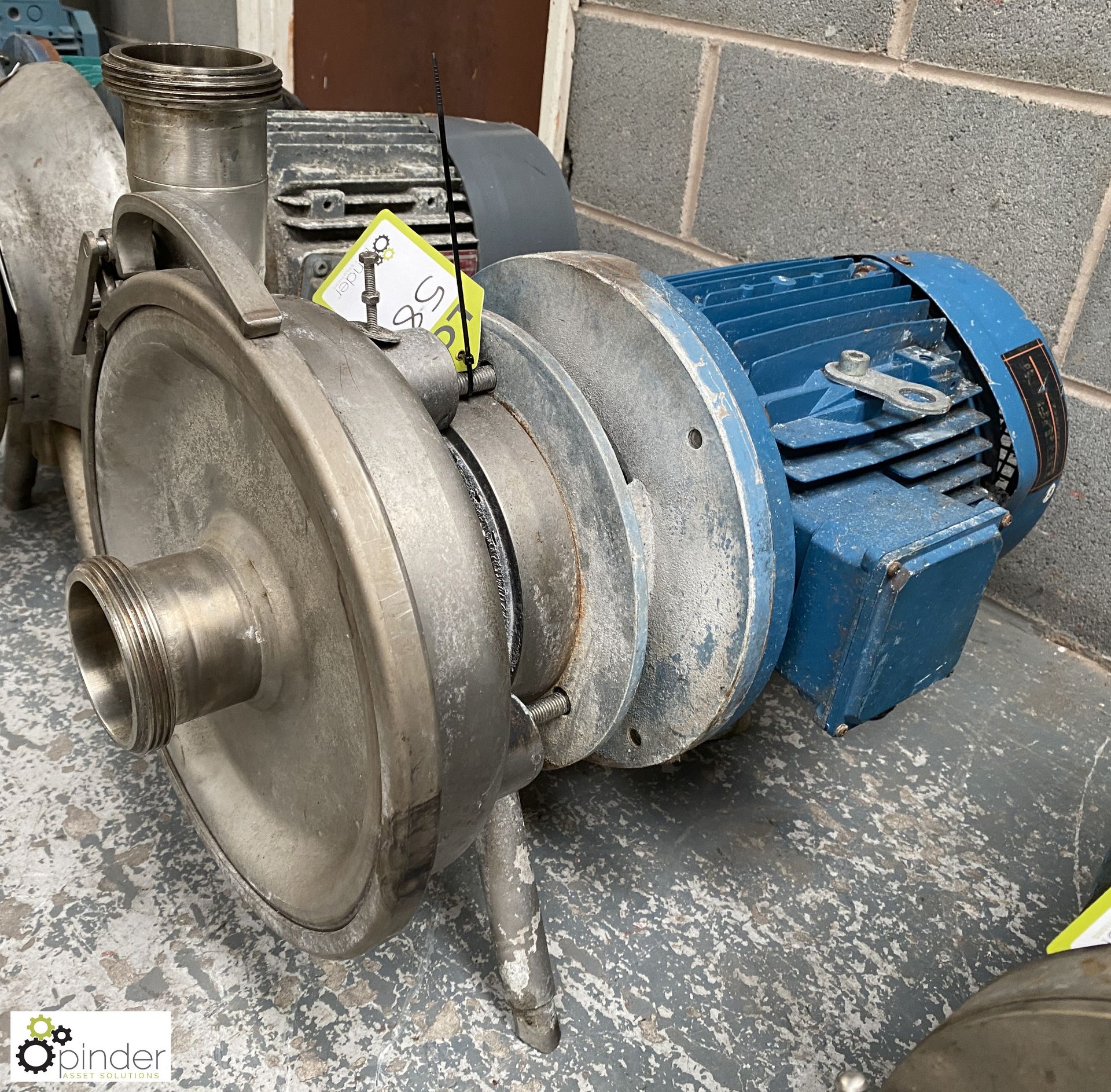 Stainless steel Centrifugal Dairy Pump, with 5.5kw motor (Location Carlisle Site 1)